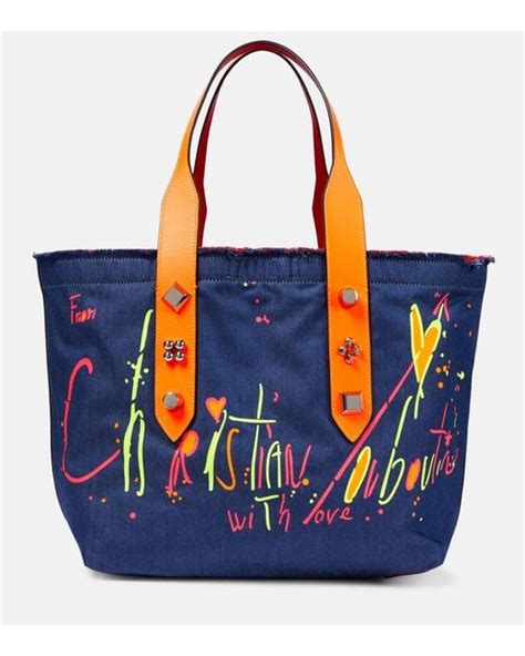 replica christian louboutin clutch bags|christian louboutin denim tote.